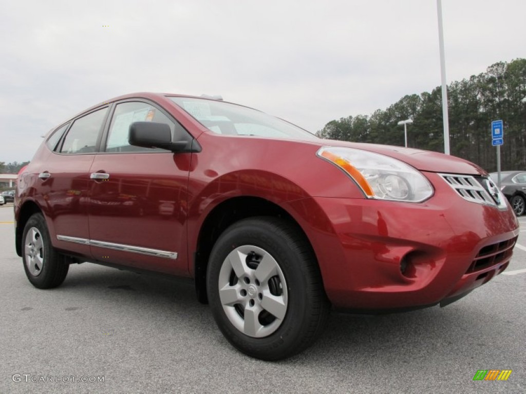 2012 Rogue S - Cayenne Red / Gray photo #7