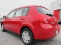 2012 Red Alert Nissan Versa 1.8 S Hatchback  photo #3