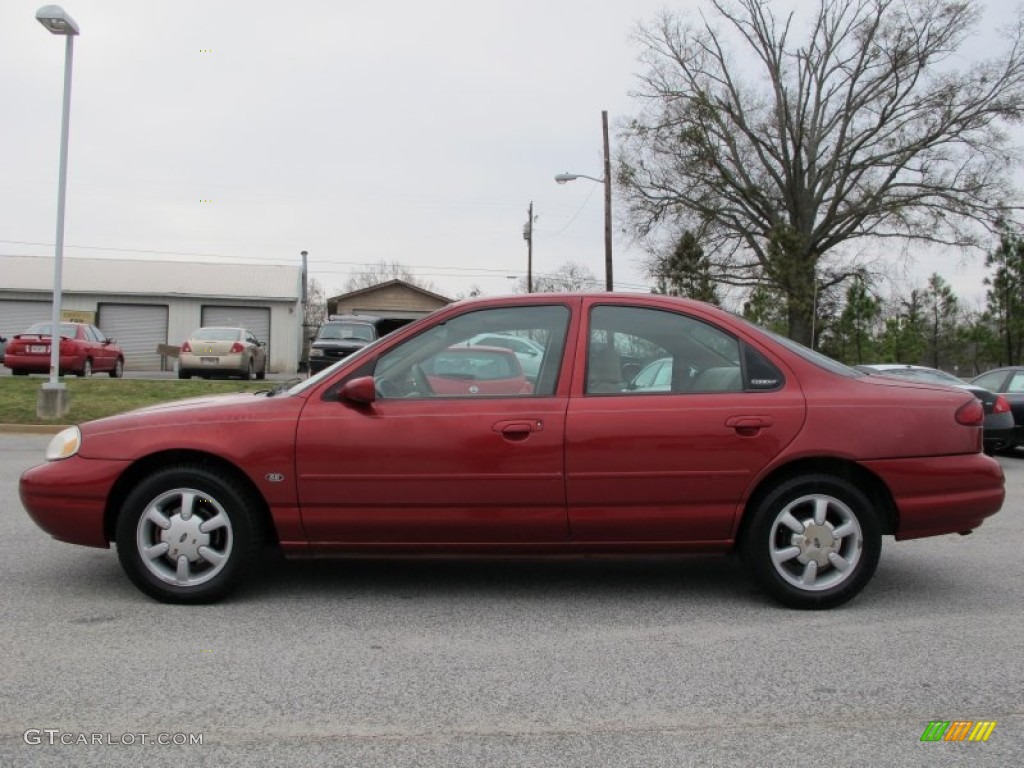 1999 Contour SE - Toreador Red Metallic / Medium Dark Prairie Tan photo #4