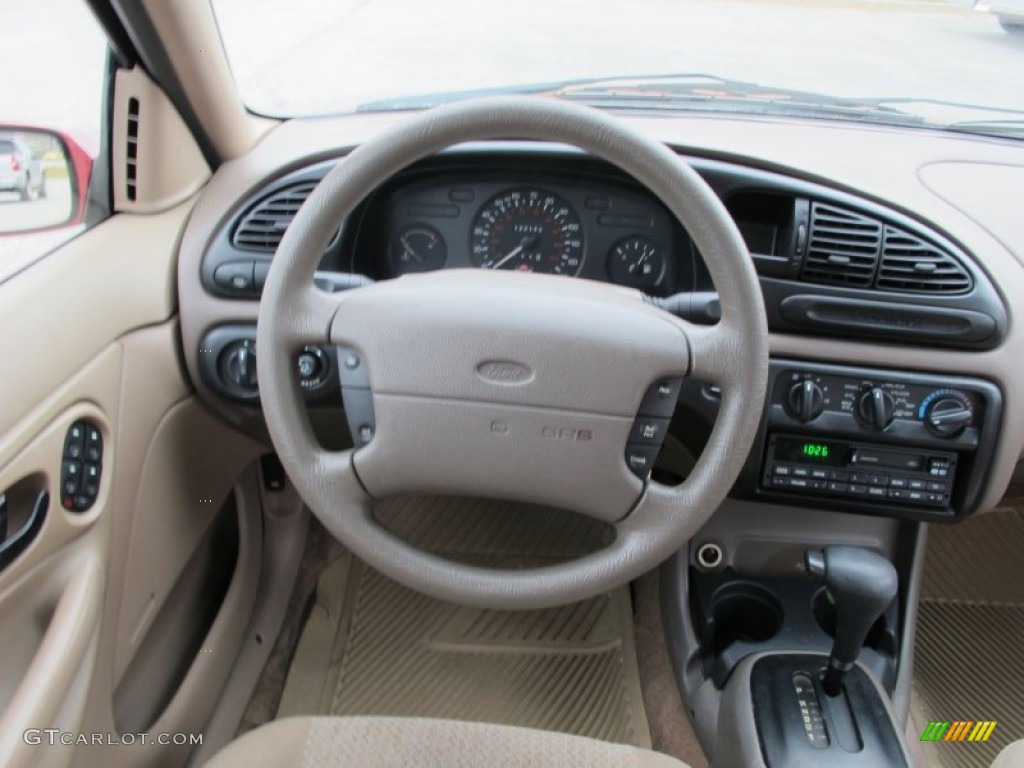 1999 Contour SE - Toreador Red Metallic / Medium Dark Prairie Tan photo #17