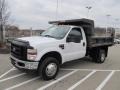 Oxford White - F350 Super Duty XL Regular Cab 4x4 Chassis Dump Truck Photo No. 7