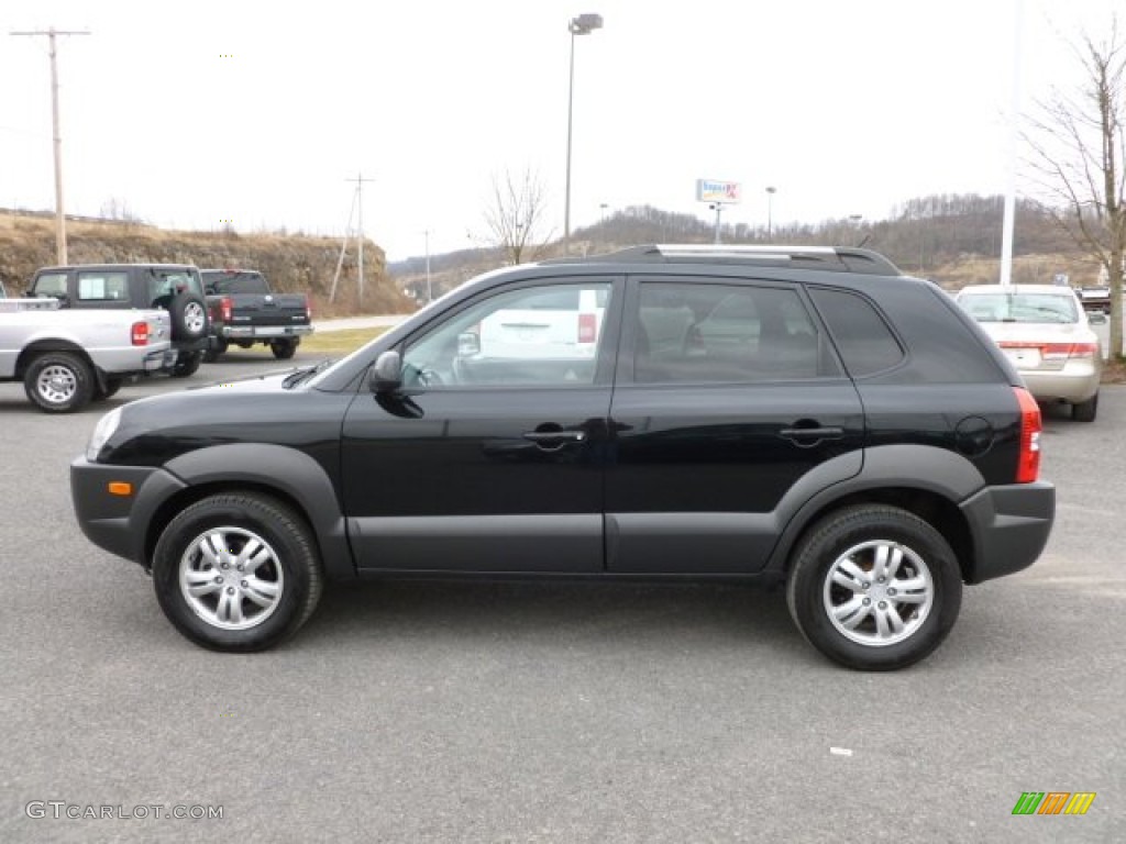 Obsidian Black 2008 Hyundai Tucson SE 4WD Exterior Photo #60855681