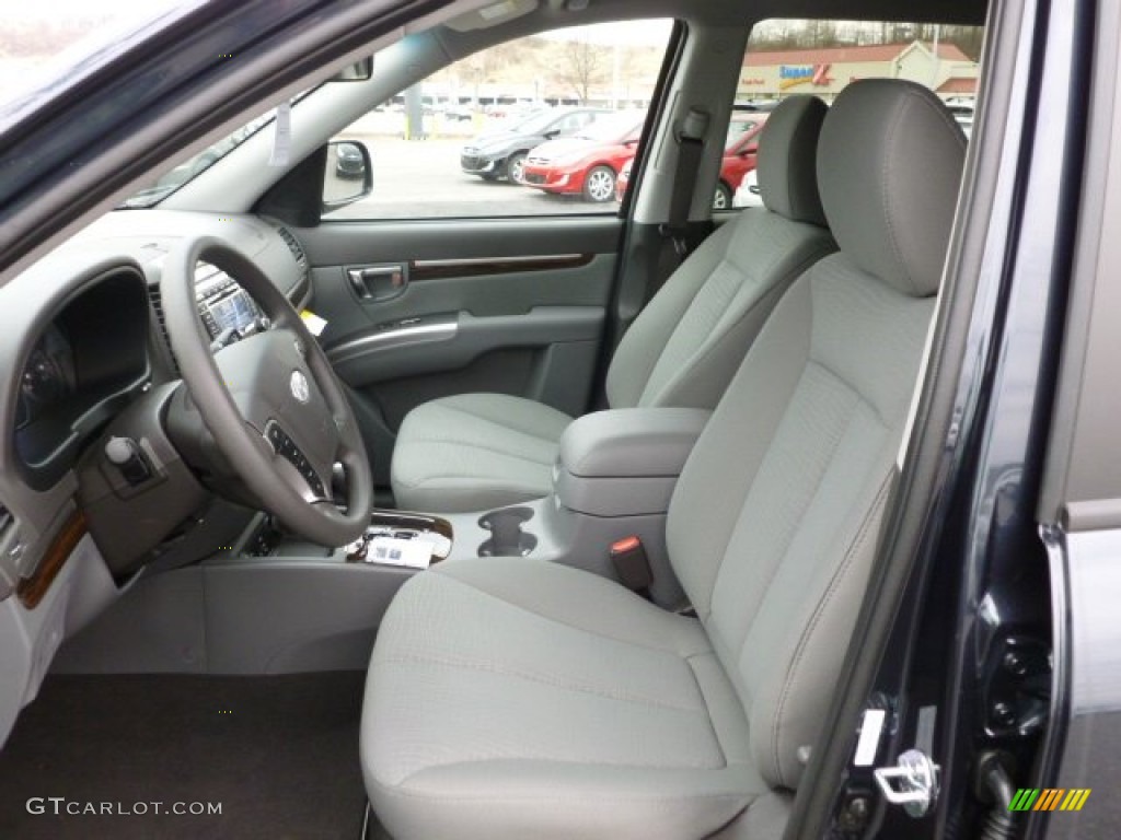 Gray Interior 2012 Hyundai Santa Fe GLS V6 AWD Photo #60855951