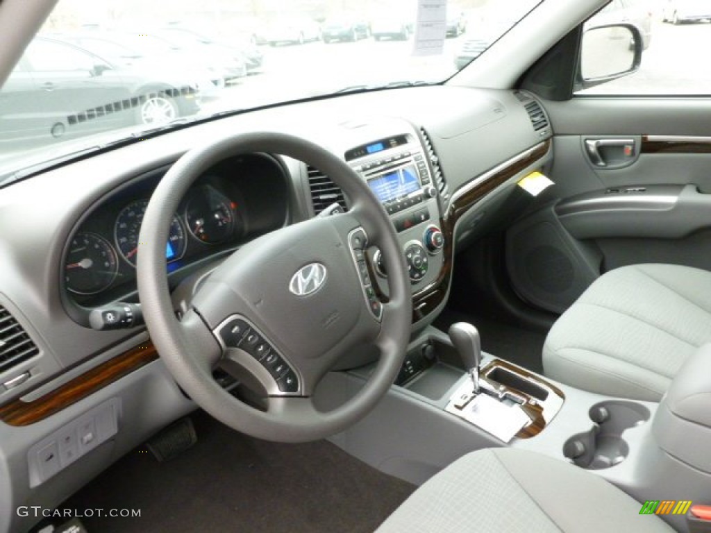 2012 Hyundai Santa Fe GLS V6 AWD Gray Dashboard Photo #60855960