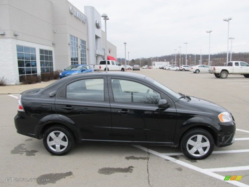 2010 Aveo LT Sedan - Black Granite / Charcoal photo #2