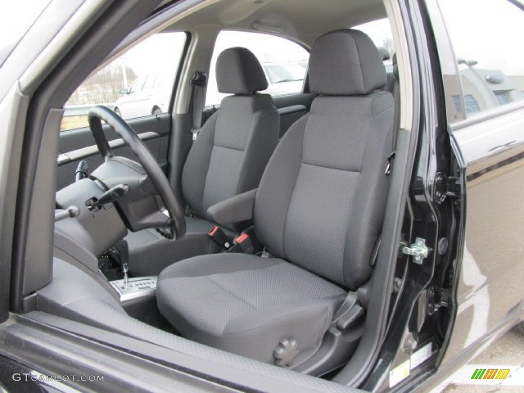 2010 Aveo LT Sedan - Black Granite / Charcoal photo #13