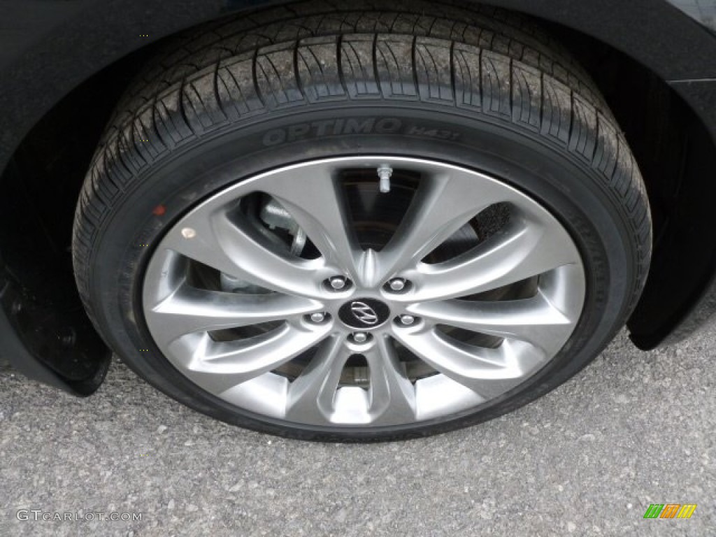 2012 Sonata SE 2.0T - Midnight Black / Black photo #9