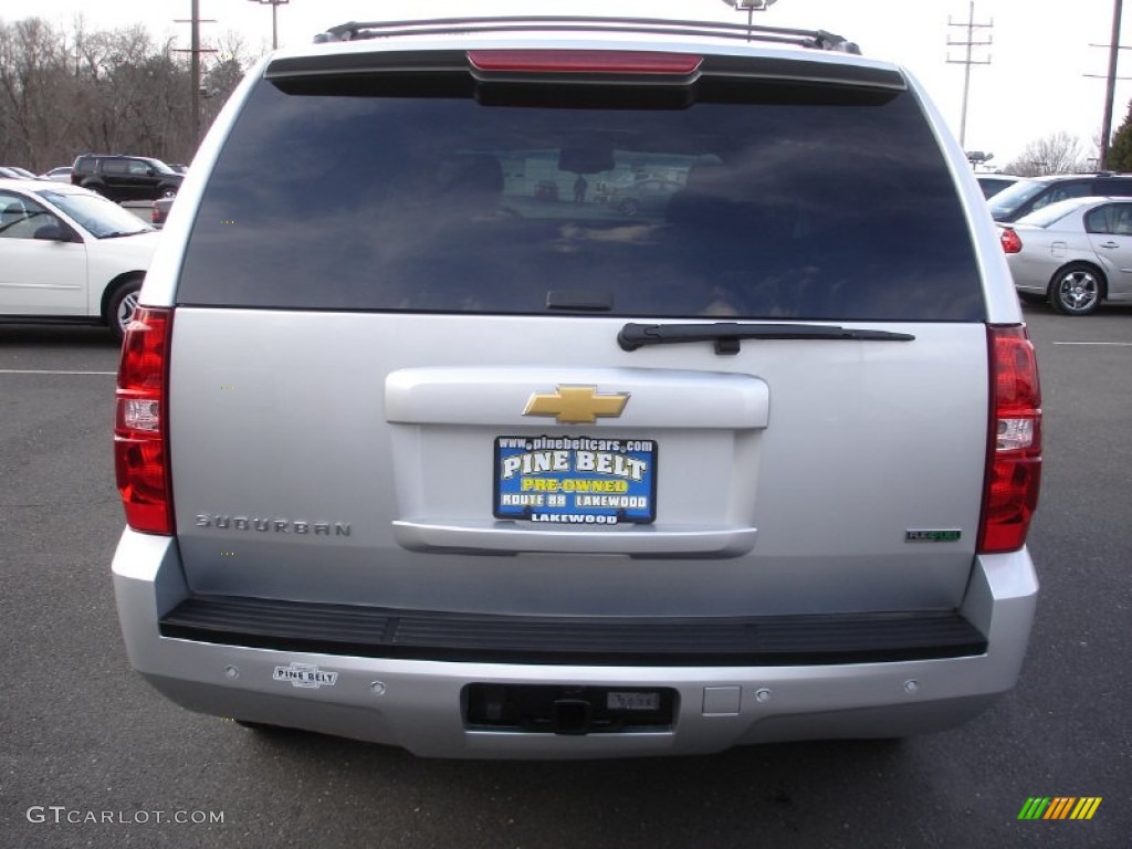 2012 Suburban LT 4x4 - Silver Ice Metallic / Ebony photo #5