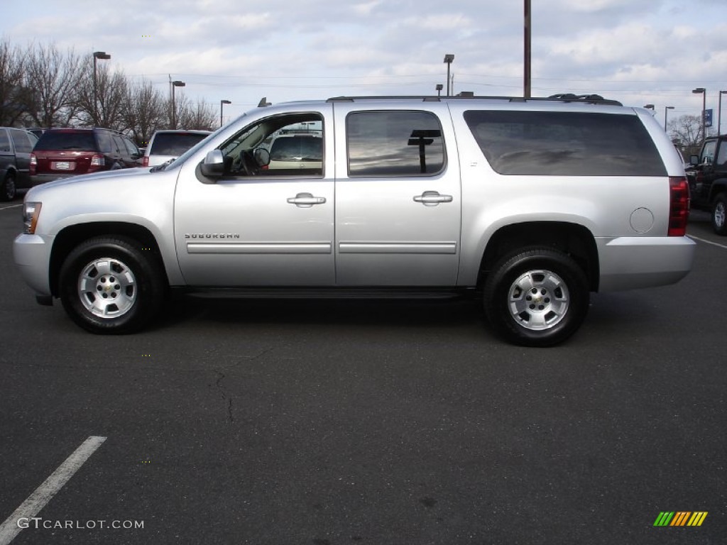 2012 Suburban LT 4x4 - Silver Ice Metallic / Ebony photo #9