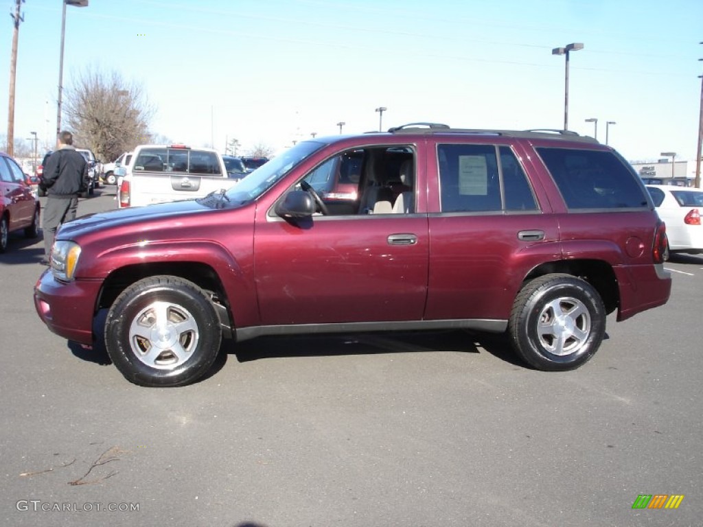 Bordeaux Red Metallic 2006 Chevrolet TrailBlazer LT 4x4 Exterior Photo #60858033