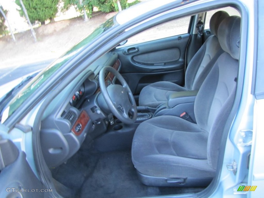 2002 Sebring LX Sedan - Sterling Blue Satin Glow / Dark Slate Gray photo #6