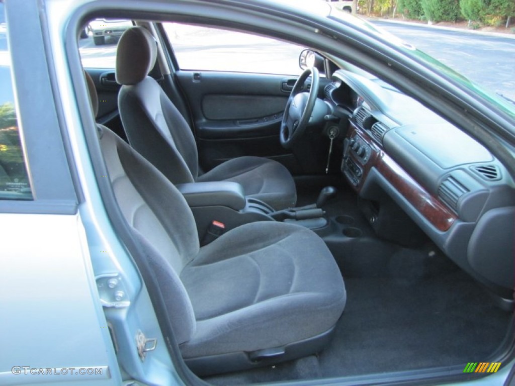 2002 Sebring LX Sedan - Sterling Blue Satin Glow / Dark Slate Gray photo #9