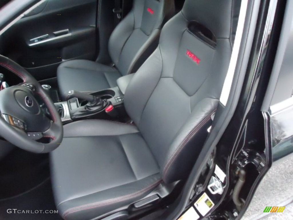 Carbon Black Interior 2011 Subaru Impreza WRX Limited Sedan Photo #60858963