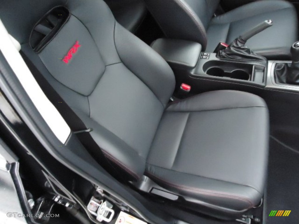 Carbon Black Interior 2011 Subaru Impreza WRX Limited Sedan Photo #60858990