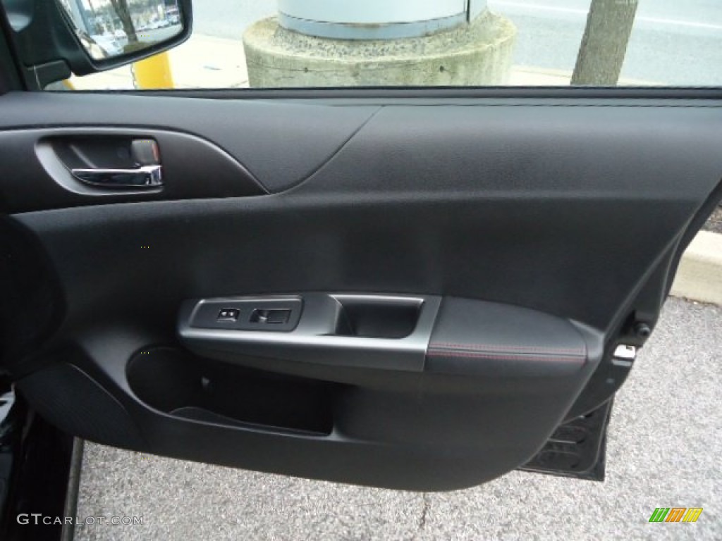 2011 Subaru Impreza WRX Limited Sedan Carbon Black Door Panel Photo #60859032