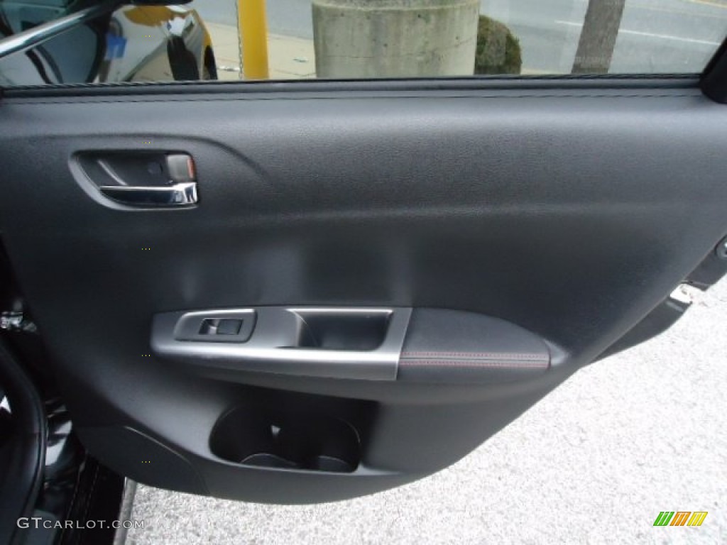 2011 Subaru Impreza WRX Limited Sedan Carbon Black Door Panel Photo #60859041