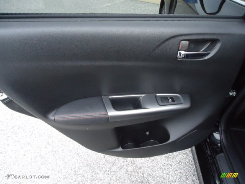 2011 Subaru Impreza WRX Limited Sedan Carbon Black Door Panel Photo #60859056