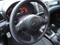 Carbon Black 2011 Subaru Impreza WRX Limited Sedan Steering Wheel