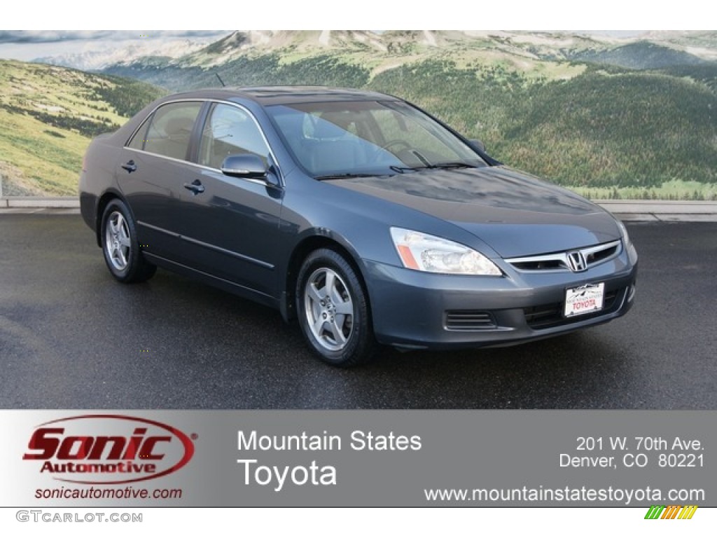 2007 Accord Hybrid Sedan - Graphite Pearl / Gray photo #1