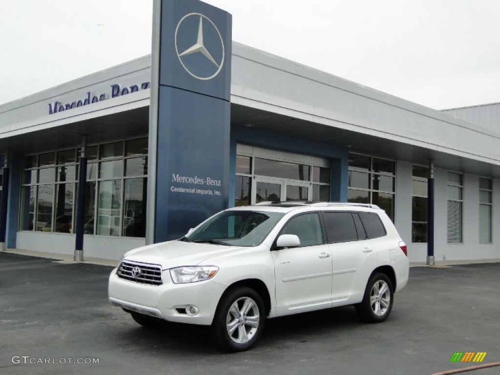 2010 Highlander Limited - Blizzard White Pearl / Ash photo #2