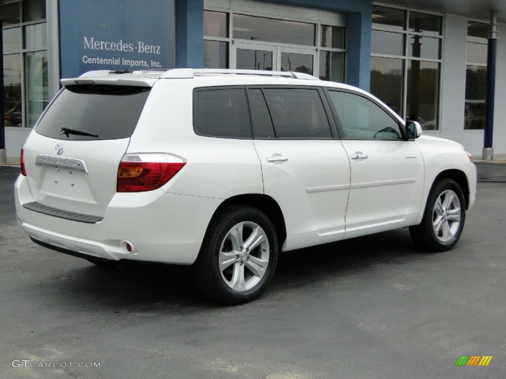 2010 Highlander Limited - Blizzard White Pearl / Ash photo #12