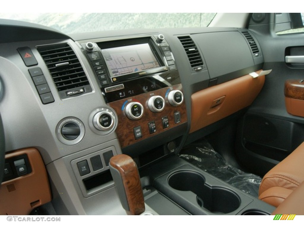 2012 Toyota Tundra Platinum CrewMax 4x4 Red Rock Dashboard Photo #60862239