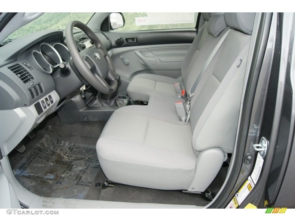 Graphite Interior 2012 Toyota Tacoma Regular Cab 4x4 Photo #60862545