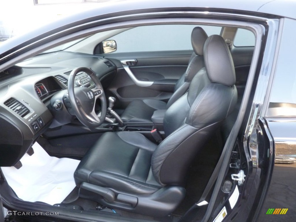 Black Interior 2009 Honda Civic EX-L Coupe Photo #60862581