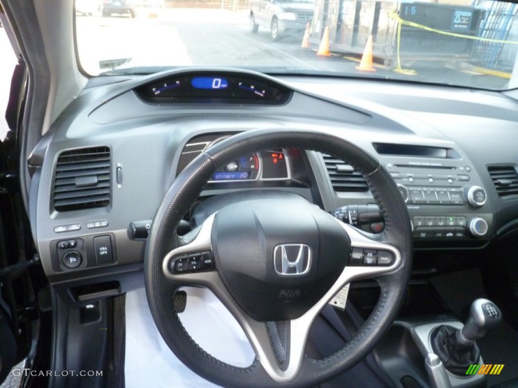 2009 Honda Civic EX-L Coupe Black Dashboard Photo #60862641