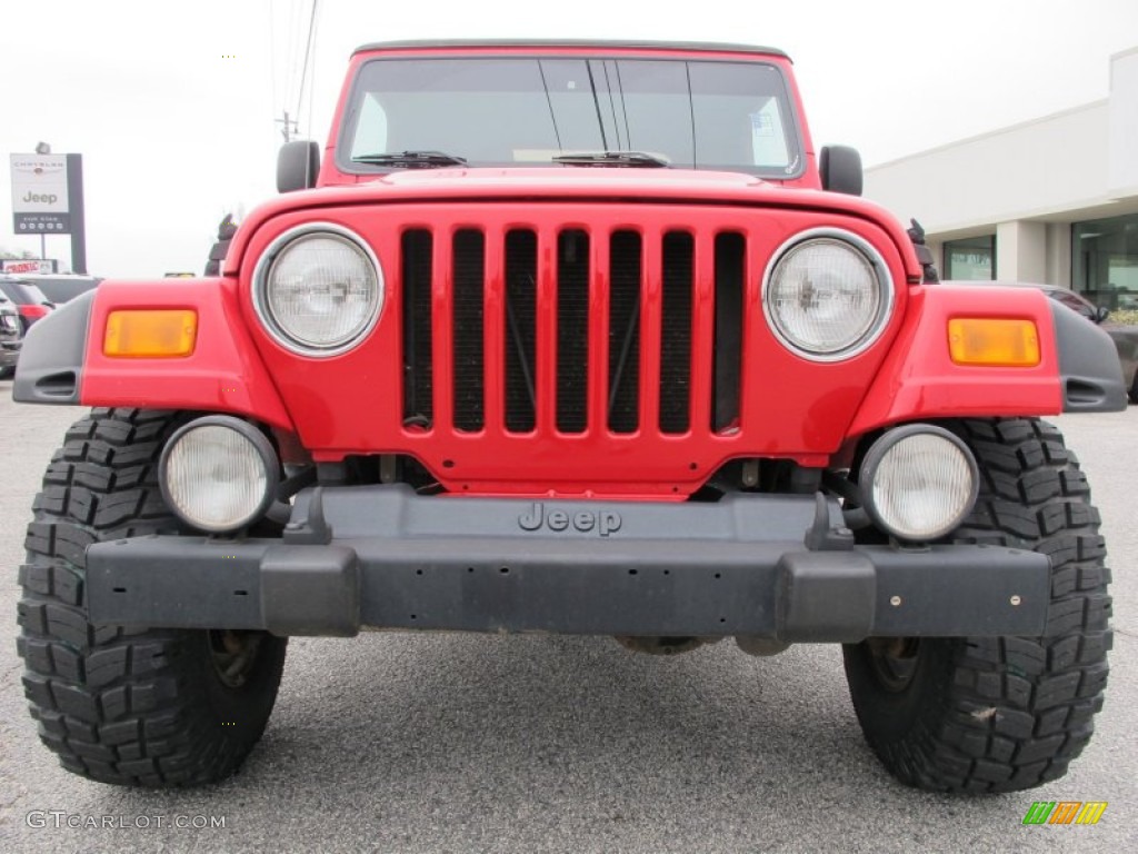 2006 Wrangler Sport 4x4 - Flame Red / Dark Slate Gray photo #2