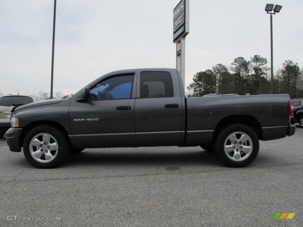 2003 Ram 1500 SLT Quad Cab - Graphite Metallic / Dark Slate Gray photo #4