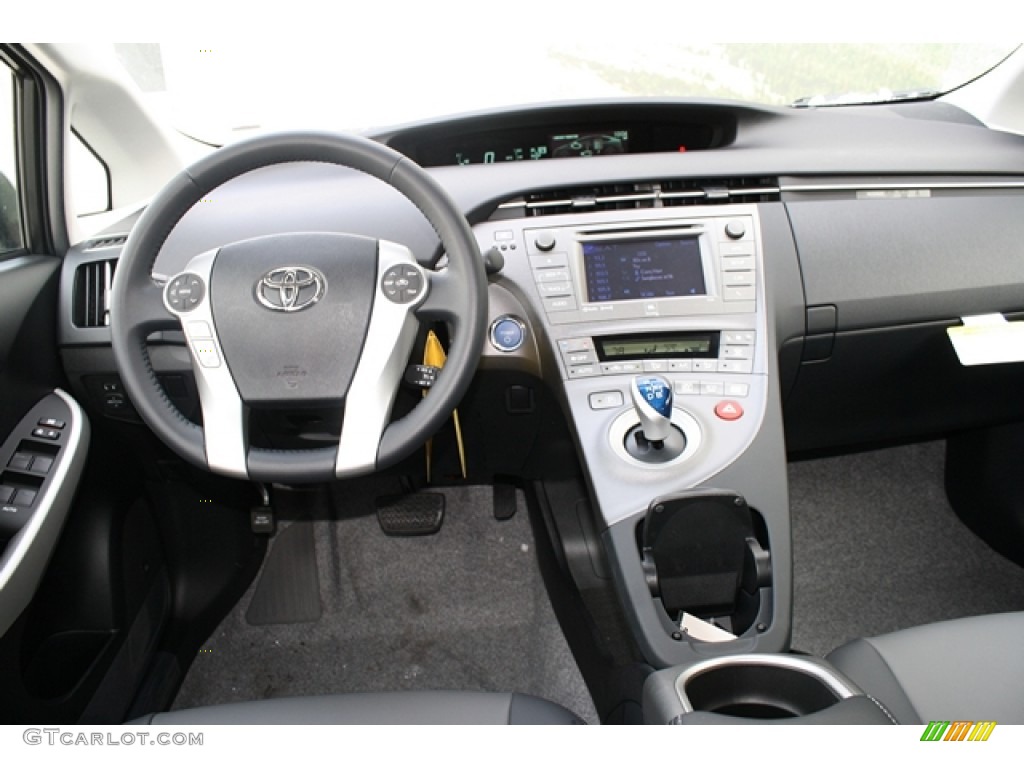 2012 Toyota Prius 3rd Gen Four Hybrid Dark Gray Dashboard Photo #60863370