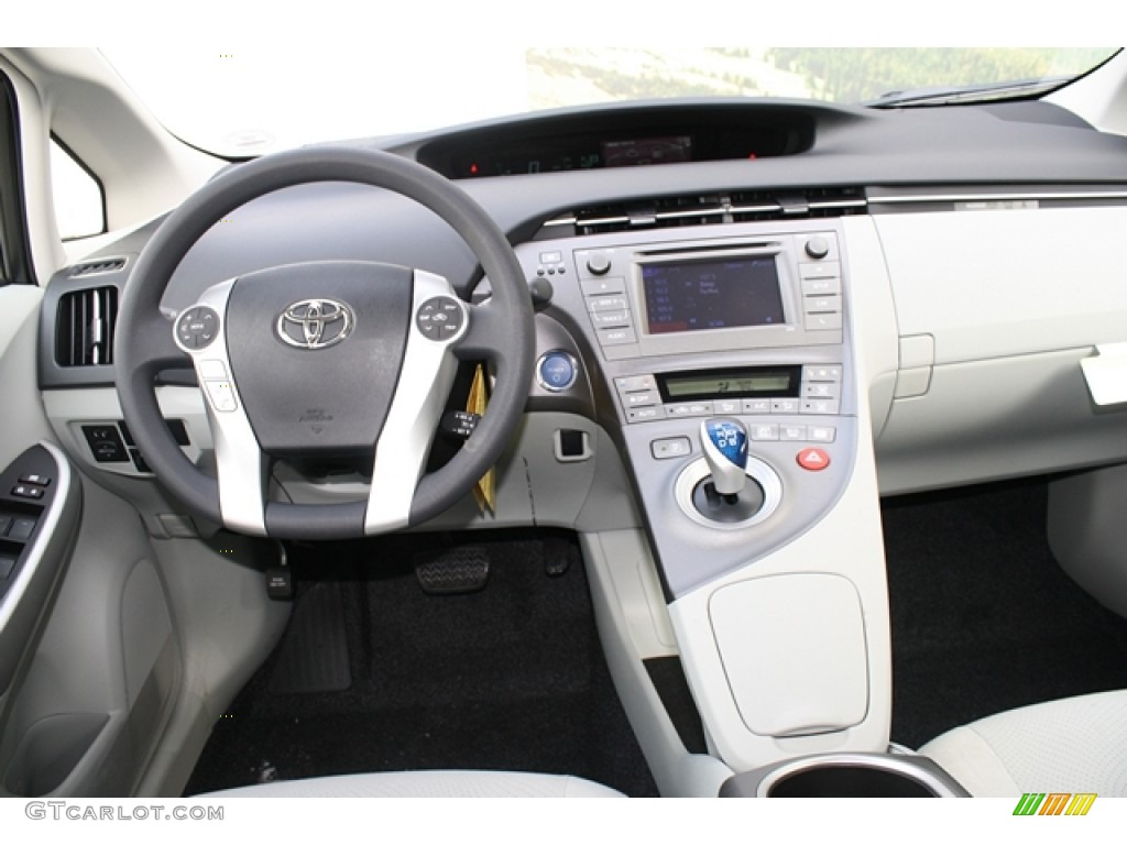 2012 Toyota Prius 3rd Gen Two Hybrid Misty Gray Dashboard Photo #60863664