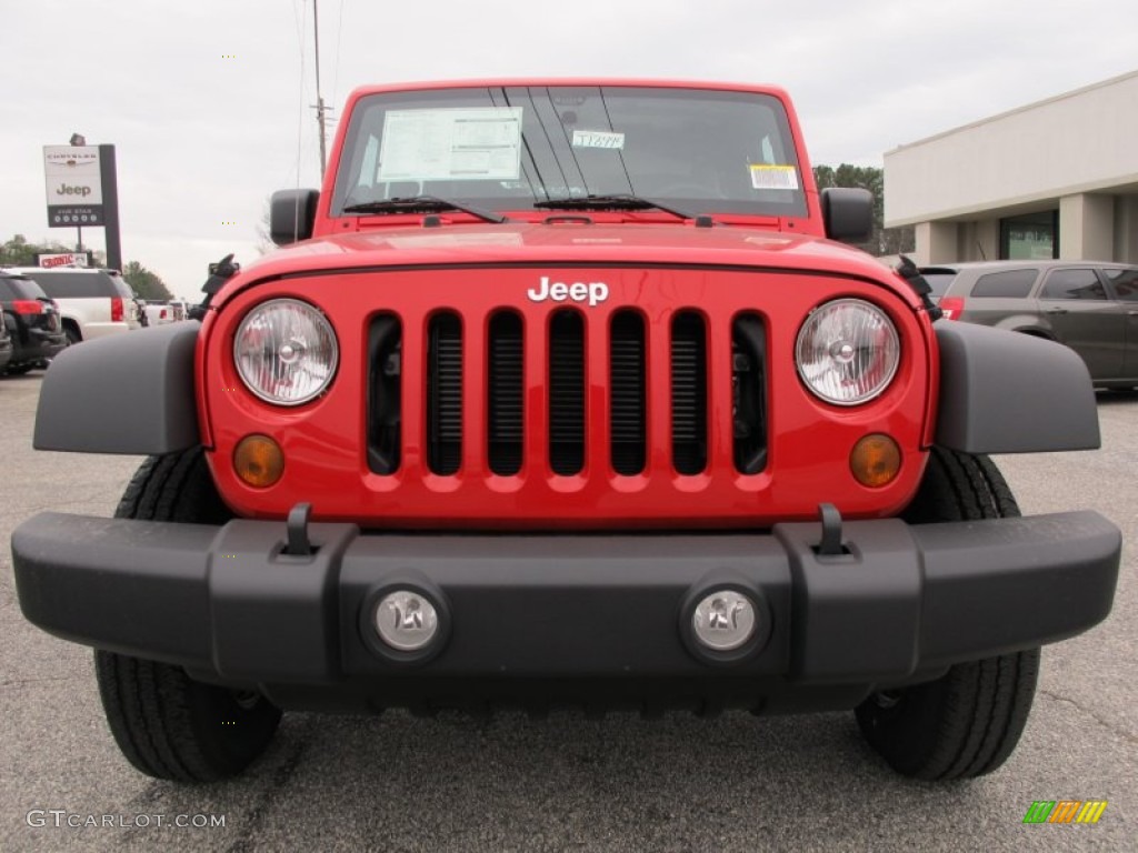 2012 Wrangler Sport 4x4 - Flame Red / Black photo #2