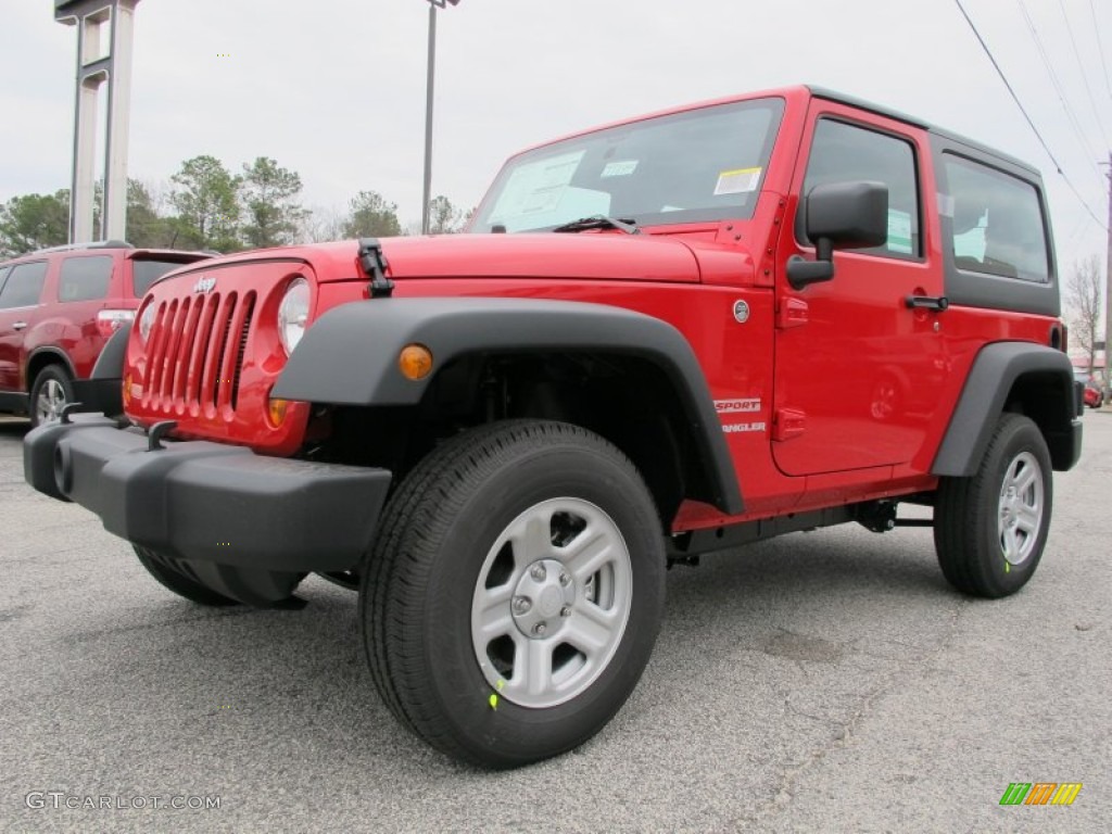 2012 Wrangler Sport 4x4 - Flame Red / Black photo #3