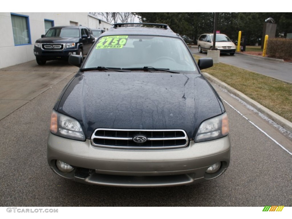 2001 Outback Wagon - Deep Sapphire Metallic / Gray photo #2