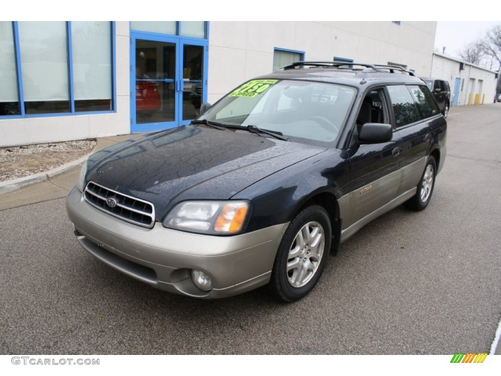 2001 Outback Wagon - Deep Sapphire Metallic / Gray photo #3