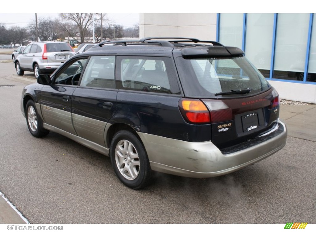 2001 Outback Wagon - Deep Sapphire Metallic / Gray photo #4