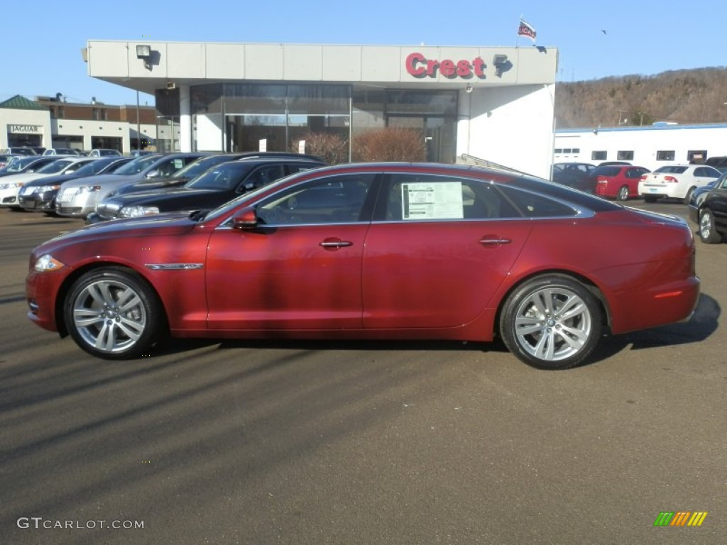 2012 XJ XJL Portfolio - Claret Red Metallic / Ivory/Oyster photo #1
