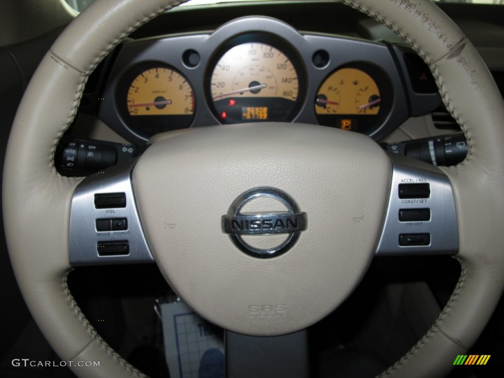 2004 Murano SL - Glacier Pearl White / Cafe Latte photo #13