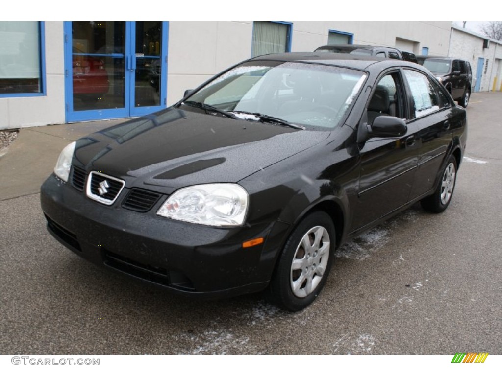 2004 Forenza S - Fantasy Black Metallic / Gray photo #3