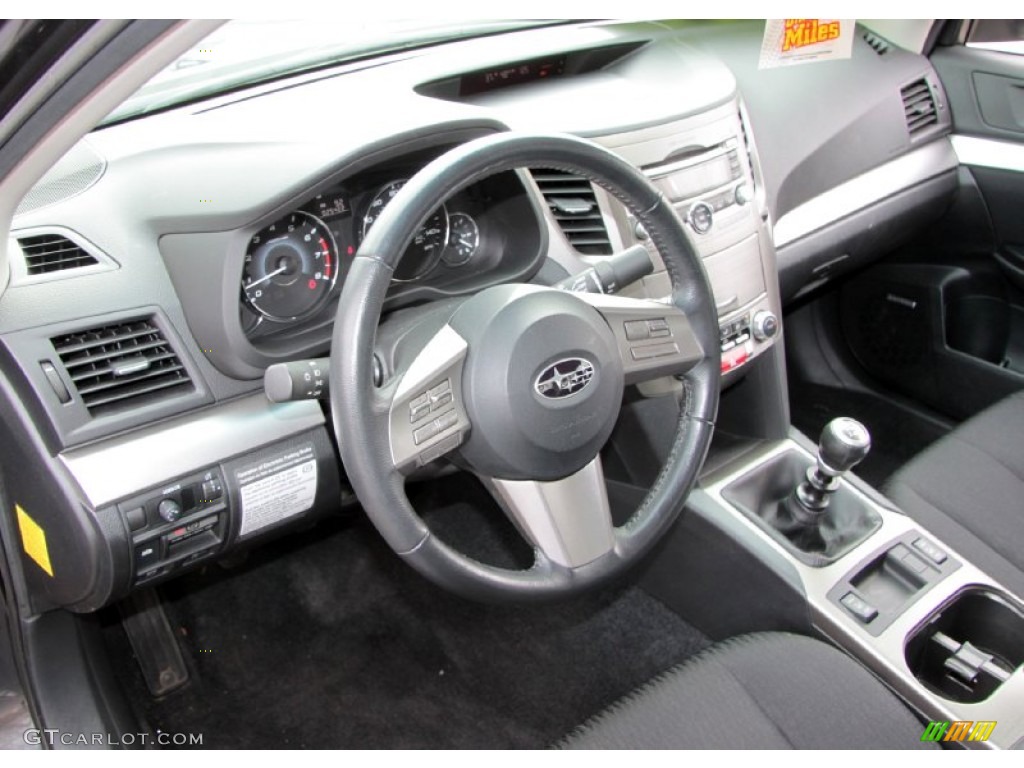 Off Black Interior 2010 Subaru Legacy 2.5i Premium Sedan Photo #60865245