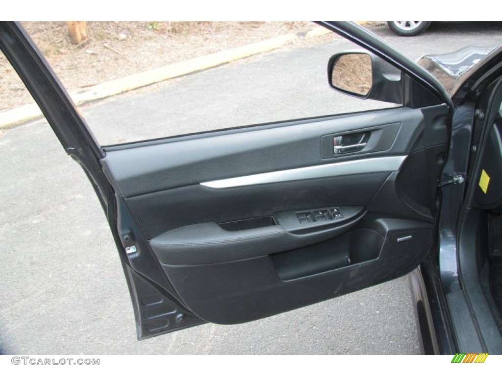 2010 Subaru Legacy 2.5i Premium Sedan Off Black Door Panel Photo #60865290