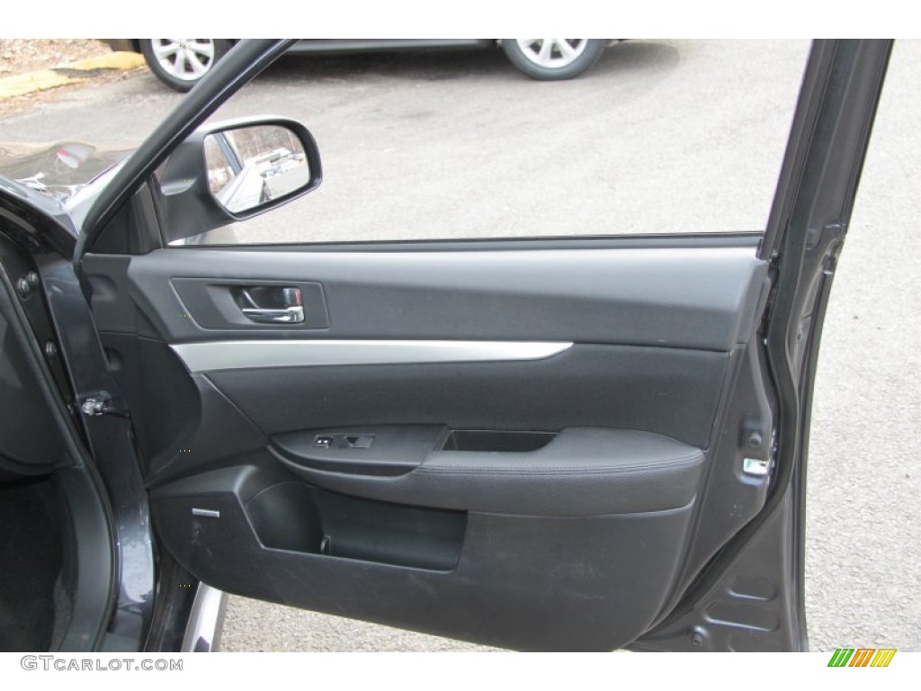 2010 Subaru Legacy 2.5i Premium Sedan Off Black Door Panel Photo #60865299