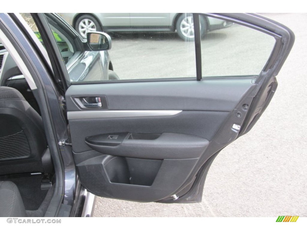 2010 Subaru Legacy 2.5i Premium Sedan Off Black Door Panel Photo #60865308