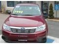 2009 Camellia Red Pearl Subaru Forester 2.5 X  photo #2