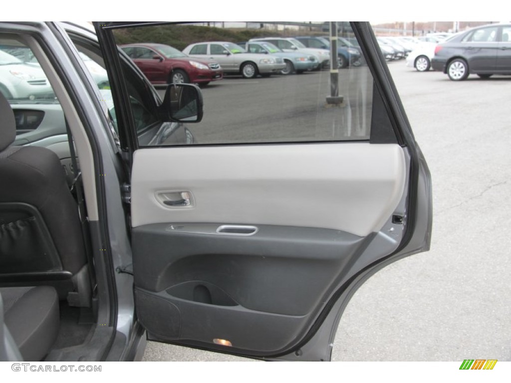 2008 Subaru Tribeca 7 Passenger Slate Gray Door Panel Photo #60865797