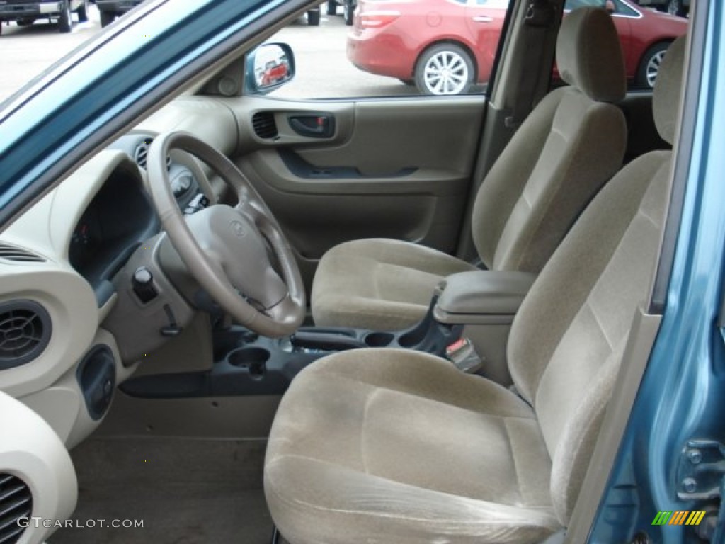 Beige Interior 2002 Hyundai Santa Fe LX Photo #60866610