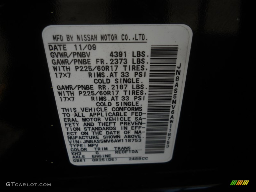 2010 Nissan Rogue AWD Krom Edition KH3 Photo #60867077