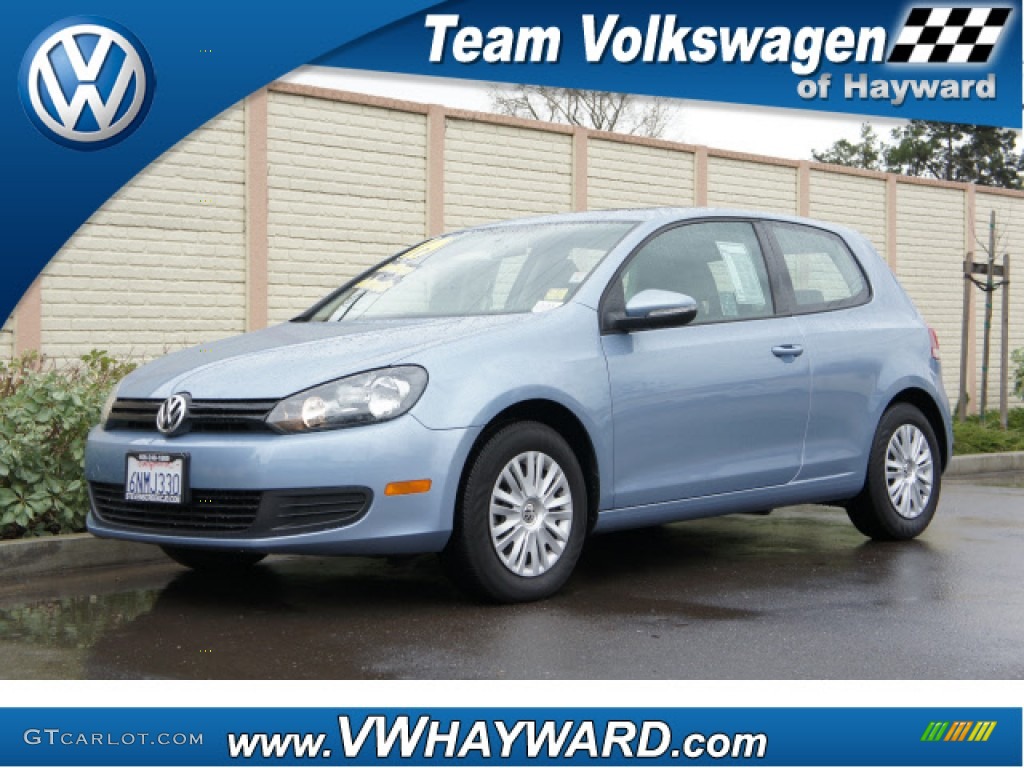 2010 Golf 2 Door - Shark Blue Metallic / Titan Black photo #1